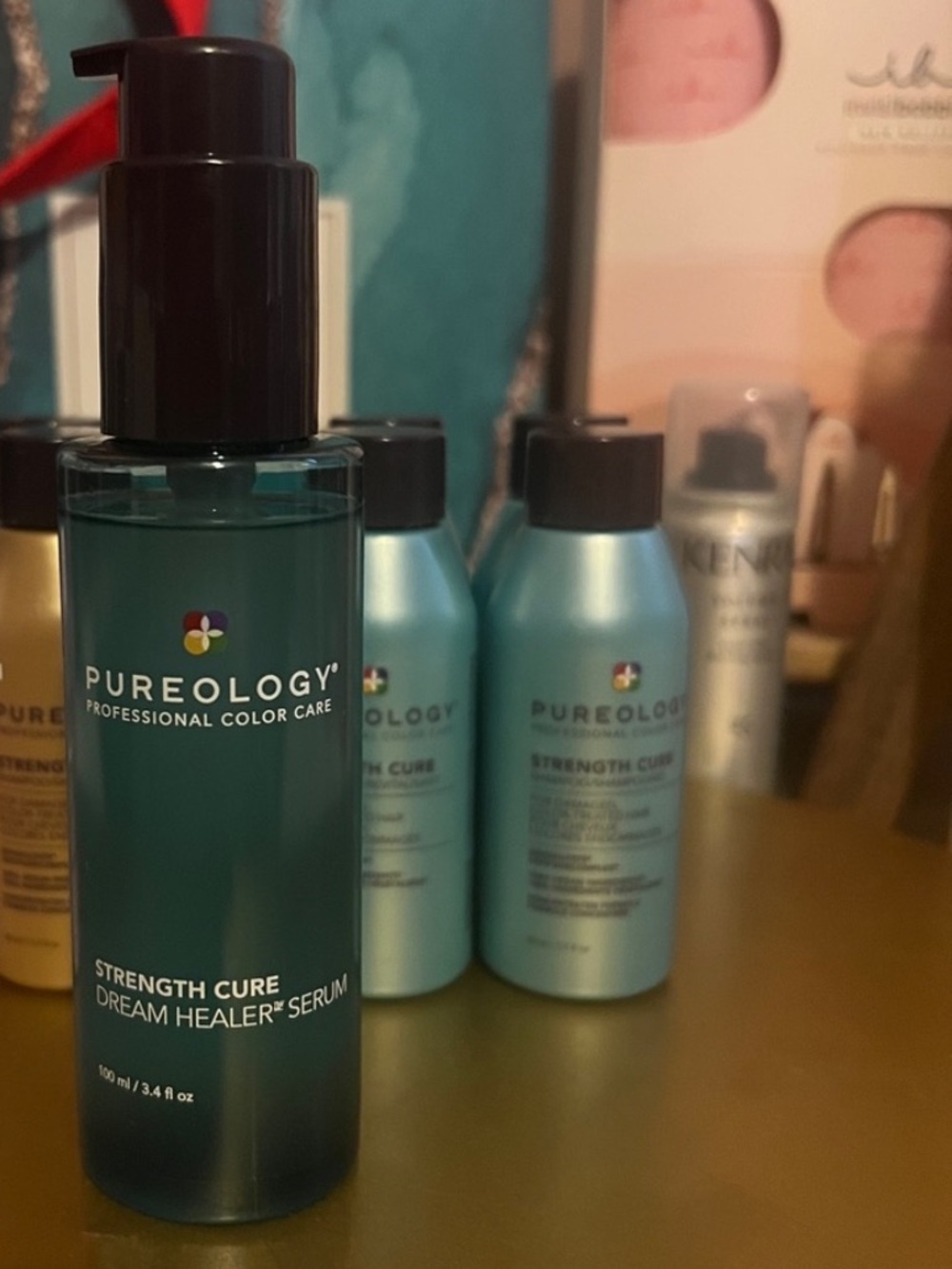 Pureology Strength Cure Dream Healer Serum 3.4oz w/ Strengthcure Mini Duo